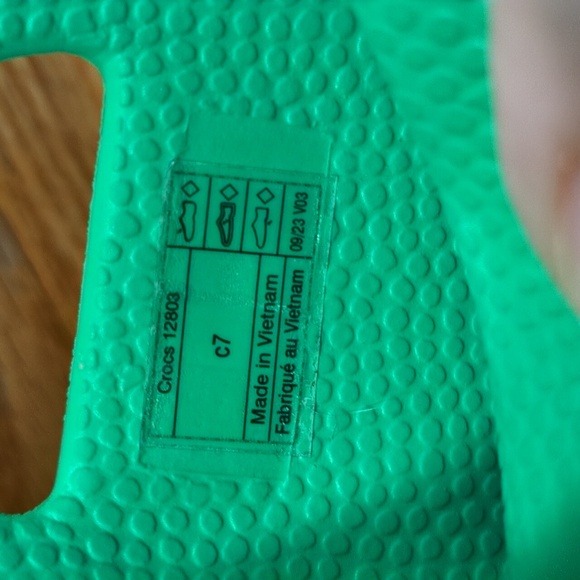 Crocs Kids Handle-It Rain Boots Green Size 7 - Picture 8 of 11